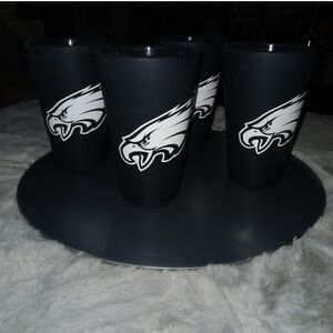 Philadelphia Eagles Black Pint Glass Set